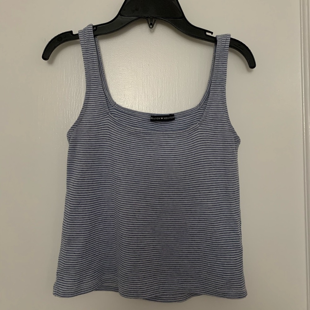 Blue striped Brandy Melville tank